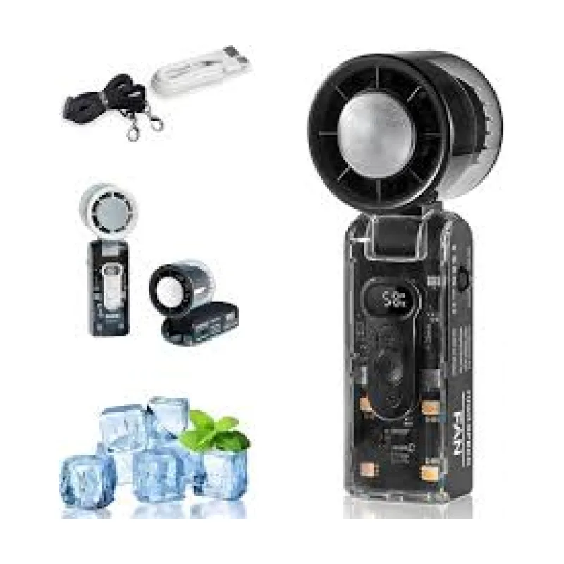 Semiconductor Refrigeration High Speed Fan High Speed Handheld Turbo Fan Infinite Speed Regulation thumbnail 2